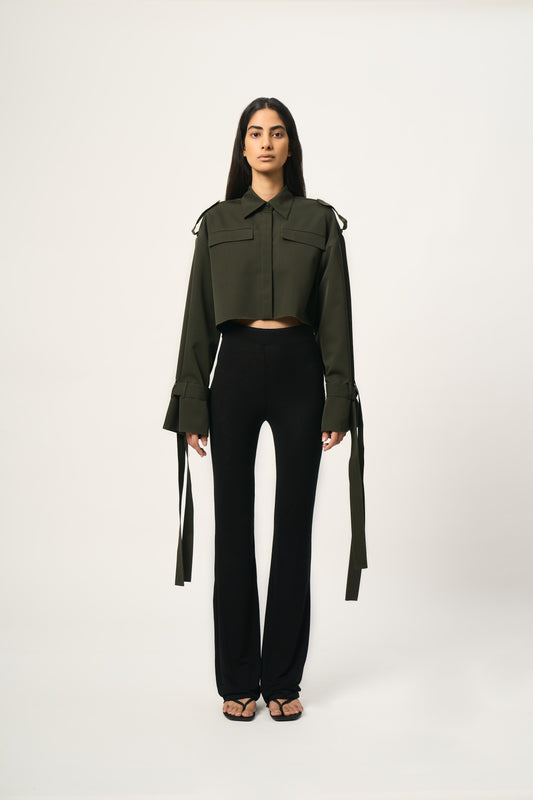 Reema Cropped Trench