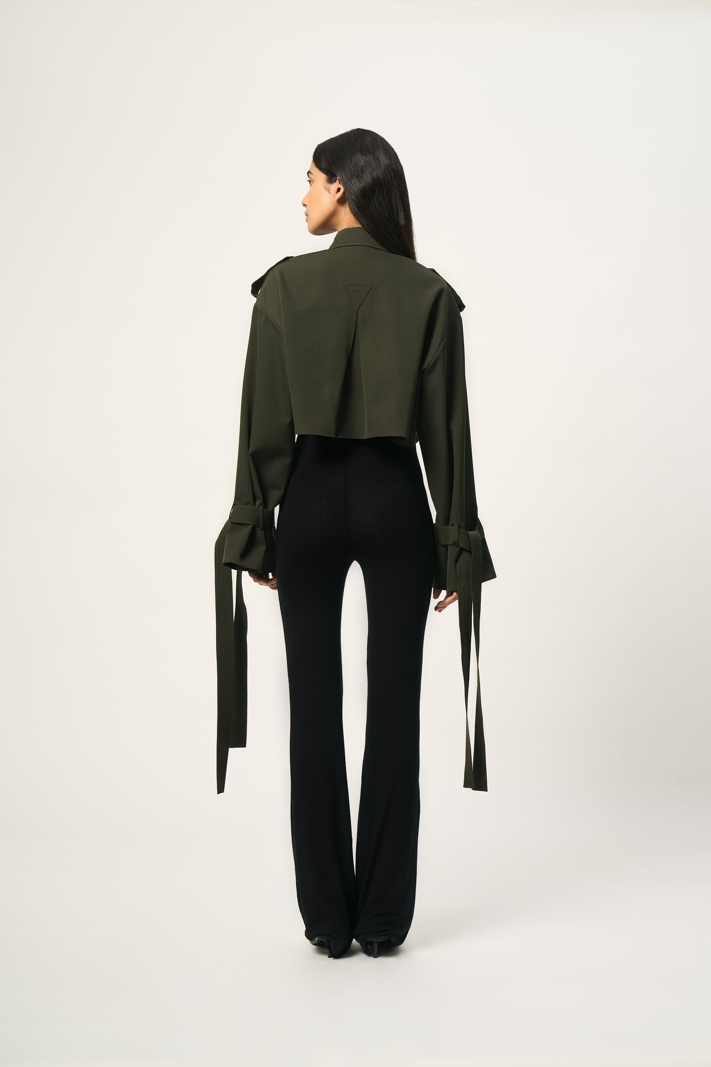 Reema Cropped Trench