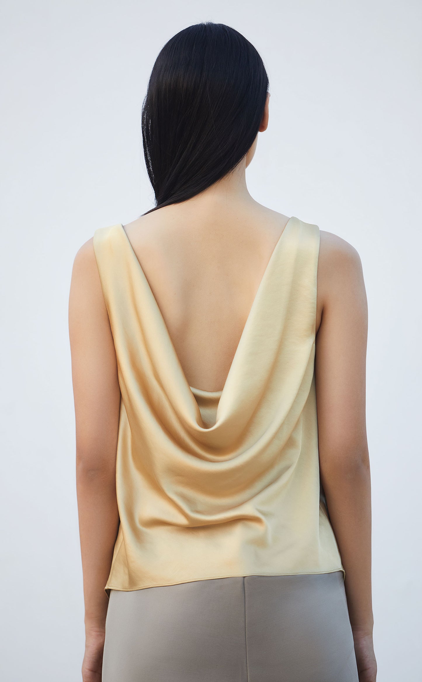 Satin Drape Top