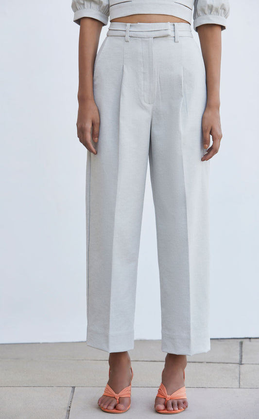 Linen Crop Trousers