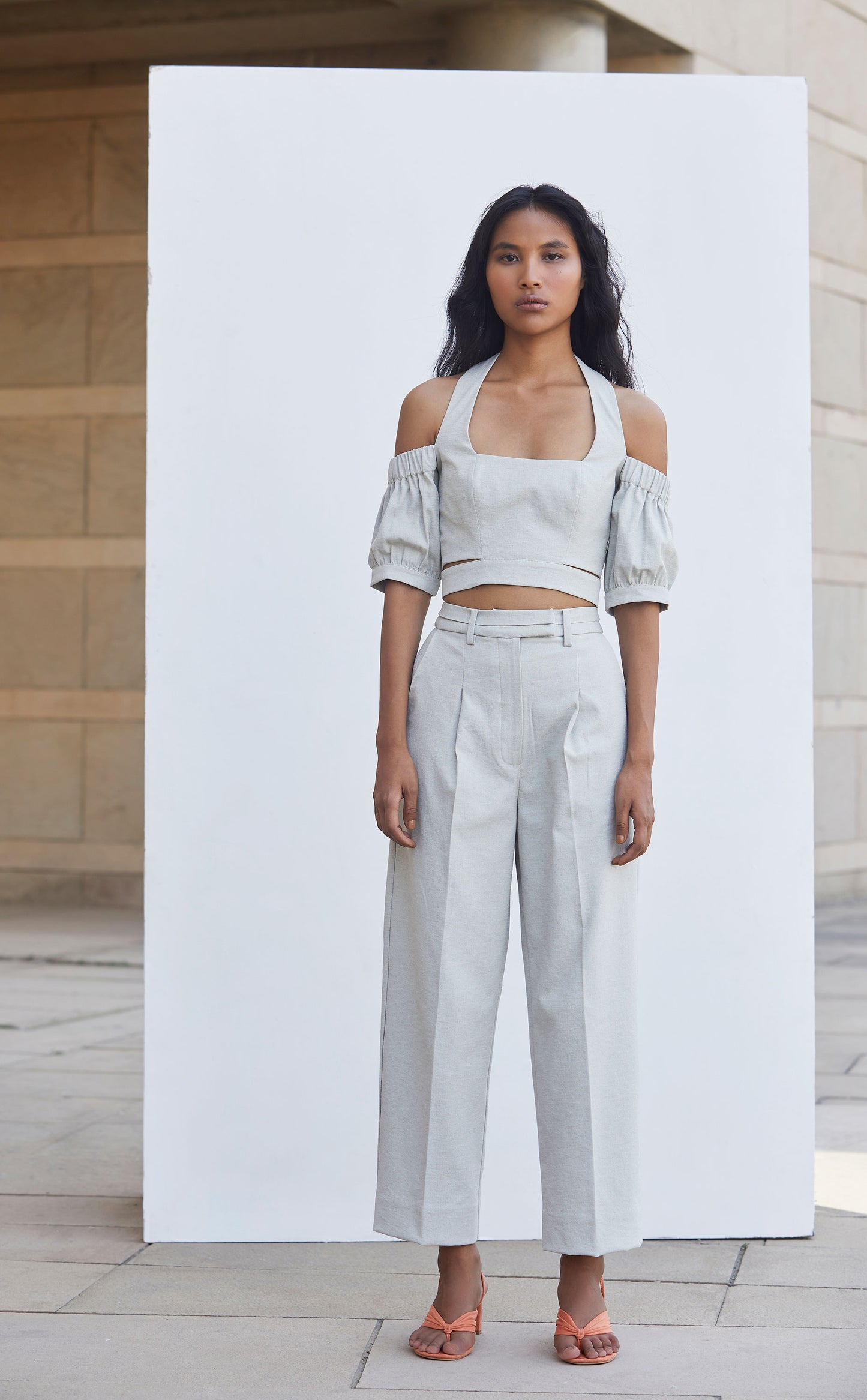 Linen Crop Trousers