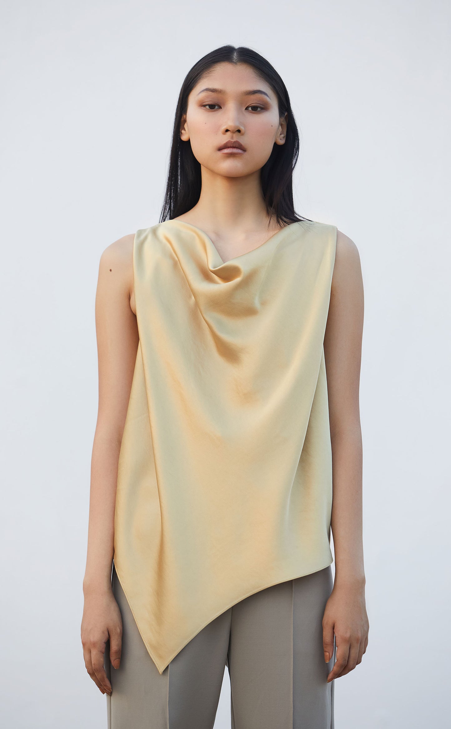 Satin Drape Top