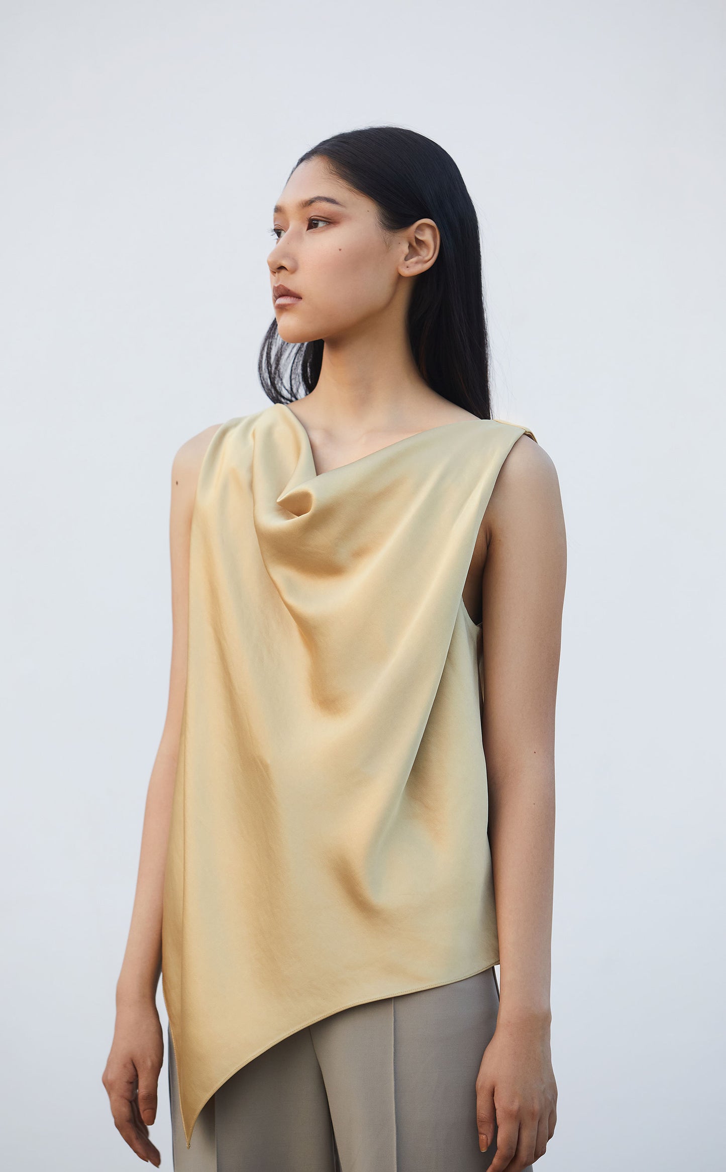 Satin Drape Top